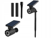 Verk 12374 Venkovní solární LED osvětlení se senzorem pohybu, 9 LED, imitace kamery