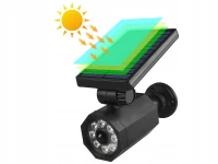 Verk 12374 Venkovní solární LED osvětlení se senzorem pohybu, 9 LED, imitace kamery