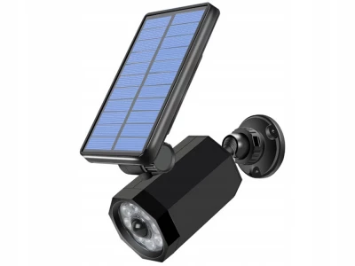 Verk 12374 Venkovní solární LED osvětlení se senzorem pohybu, 9 LED, imitace kamery