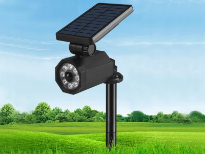 Verk 12374 Venkovní solární LED osvětlení se senzorem pohybu, 9 LED, imitace kamery