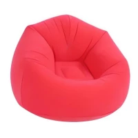 Verk 27535 Nafukovací relaxační sametové křeslo, hnědé