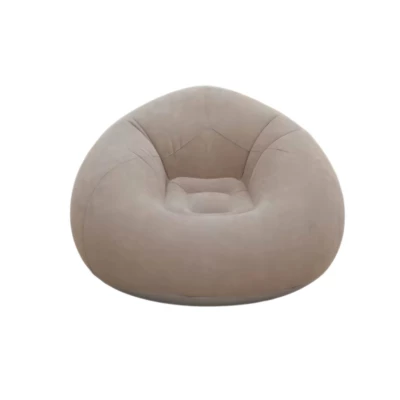Verk 27535 Nafukovací relaxační sametové křeslo, hnědé