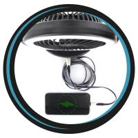 CMP VE6066 Závěsný ventilátor s LED osvětlením USB, černý