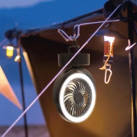 CMP VE6066 Závěsný ventilátor s LED osvětlením USB, černý