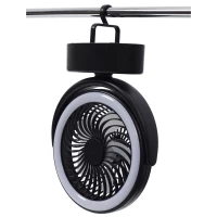 CMP VE6066 Závěsný ventilátor s LED osvětlením USB, černý