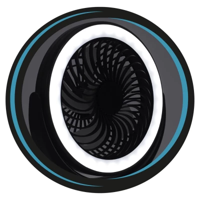 CMP VE6066 Závěsný ventilátor s LED osvětlením USB, černý