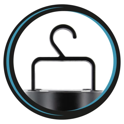 CMP VE6066 Závěsný ventilátor s LED osvětlením USB, černý