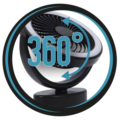 CMP VE6066 Závěsný ventilátor s LED osvětlením USB, černý