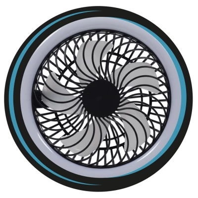 CMP VE6066 Závěsný ventilátor s LED osvětlením USB, černý