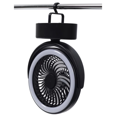 CMP VE6066 Závěsný ventilátor s LED osvětlením USB, černý