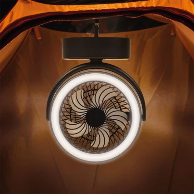 CMP VE6066 Závěsný ventilátor s LED osvětlením USB, černý