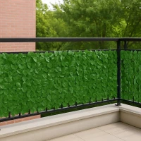 Gardlov 25343 Balkónová zástěna s tmavě zelenými listy 300 x 100 cm