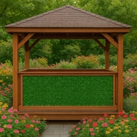 Gardlov 25343 Balkónová zástěna s tmavě zelenými listy 300 x 100 cm