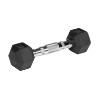 Rebel RBA-2325-01 Pogumované litinové činky HEX 2 x 1 kg