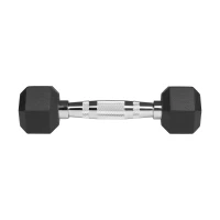Rebel RBA-2325-01 Pogumované litinové činky HEX 2 x 1 kg