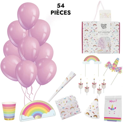 CMP EA10256 Unicorn Party Box – sada 54 ks