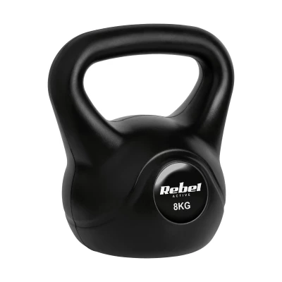 Rebel RBA-2314 Kettlebell Active 8 kg, čierna