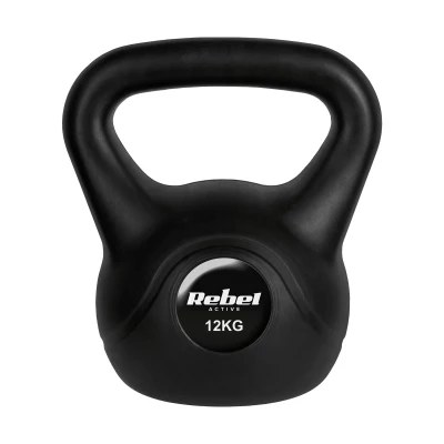 Rebel RBA-2316 Kettlebell Active 12 kg, černý