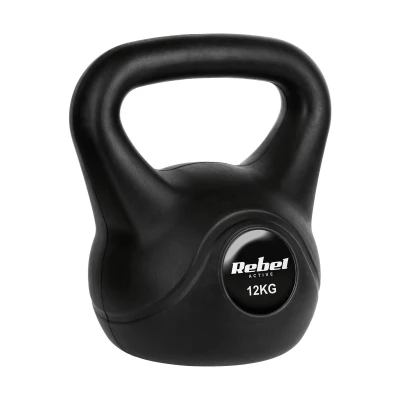 Rebel RBA-2316 Kettlebell Active 12 kg, černý