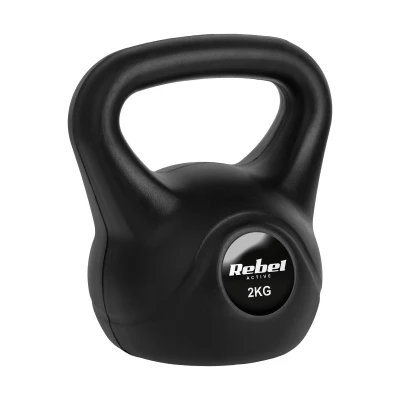 Rebel RBA-2311 Kettlebell Active 2 kg, černý