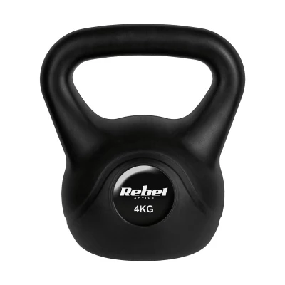 Rebel RBA-2312 Kettlebell Active 4 kg, čierna