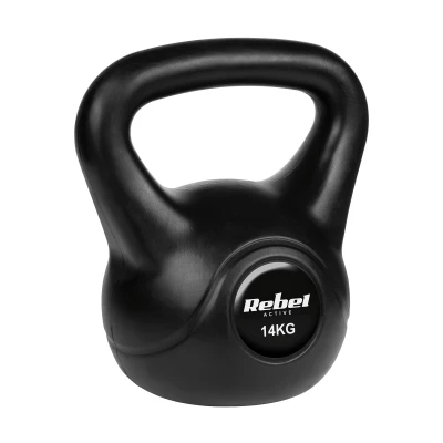 Rebel RBA-2317 Kettlebell Active 14 kg, černý