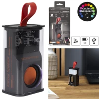 CMP HT0068 Bezdrôtový reproduktor LED Bluetooth, 5 W, čierny