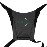 CMP VL0009 Bezdrátová LED signalizační vesta pro cyklisty s dálkovým ovládáním, černá