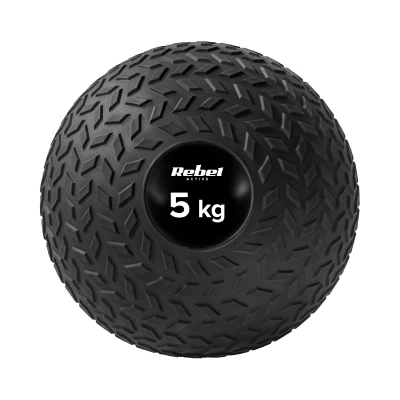 Rebel RBA-3108-5 Medicinbal Slam Ball, 23 cm, 5 kg, černý
