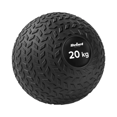 Rebel RBA-3108-20 Medicinbal Slam Ball, 23 cm, 20 kg, černý