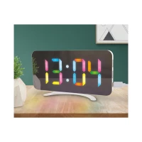 CMP HT0122 Zrkadlové hodiny s budíkom s farebným displejom