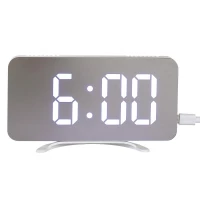 CMP HT0122 Zrkadlové hodiny s budíkom s farebným displejom