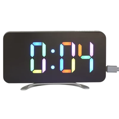 CMP HT0122 Zrkadlové hodiny s budíkom s farebným displejom