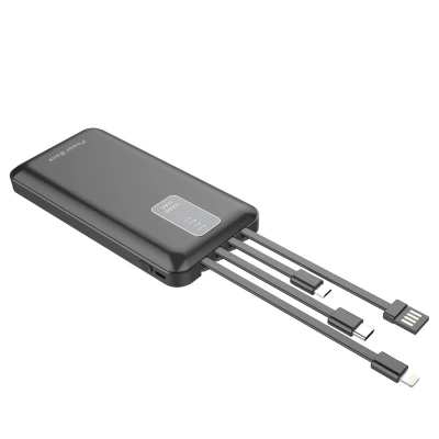 CMP HT2077 Powerbanka 10 000 mAh, 4 koncovky, černá
