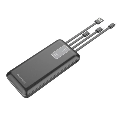 CMP HT2077 Powerbanka 10 000 mAh, 4 koncovky, černá