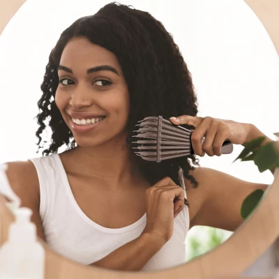 CMP SC29394 Kartáč na rozčesávání kudrnatých vlasů, růžový