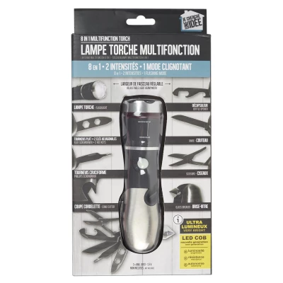 CMP LT2418 Multifunkční LED Svítilna s nářadím 8 v 1, černá