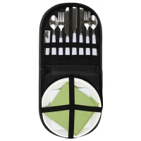 CMP KA4789 Piknikový set v pouzdře pro 2 osoby, šedá
