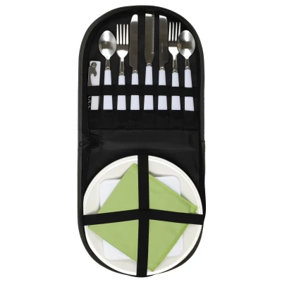 CMP KA4789 Piknikový set v pouzdře pro 2 osoby, šedá