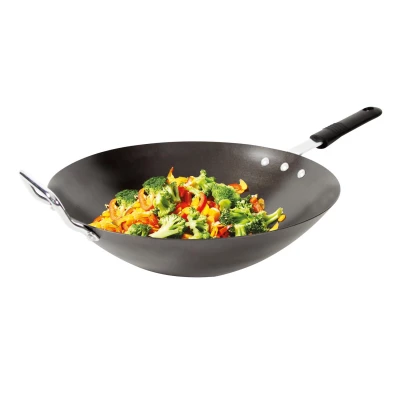 CMP KC21231 Wok pánev ocelová, 33 cm černá