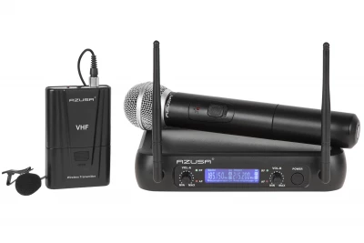Rebel MIK0142 Profesionálna audio súprava WHF, 2 kanály, WR-358LD + 1 x mikrofón