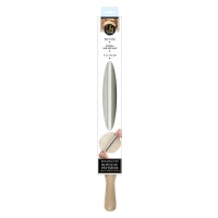 CMP KP5637 Valček na cesto z nehrdzavejúcej ocele, drevené rukoväte, 42 cm