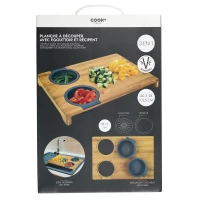 CMP KD3329 Bambusová krájecí deska s cedníkem a miskou 3 v 1