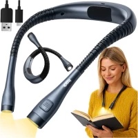 Izoxis 25675 LED lampa na čtení za krk černá