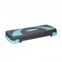 Rebel RBA-3225 Aerobic step platforma 78 cm, nastaviteľná výška, šedo-modrá