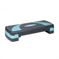 Rebel RBA-3225 Aerobic step platforma 78 cm, nastaviteľná výška, šedo-modrá