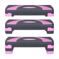 Rebel RBA-3225 Aerobic step platforma 78 cm, nastaviteľná výška, sivo-fialová