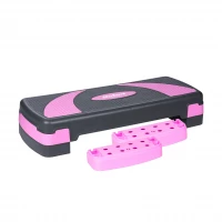 Rebel RBA-3225 Aerobic step platforma 78 cm, nastaviteľná výška, sivo-fialová