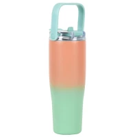 CMP KA0676 Termohrnček s rukoväťou na prenášanie, 900 ml, zeleno-oranžový