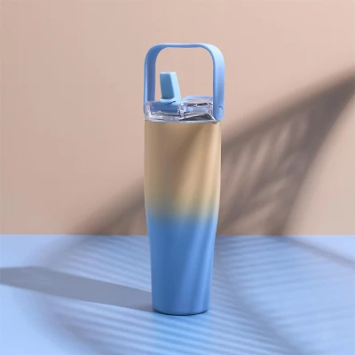 CMP KA0676 Termohrnček s rukoväťou na prenášanie, 900 ml, zeleno-oranžový